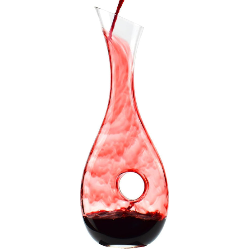 Crystal Glass Wine Decanter With Aeration Features