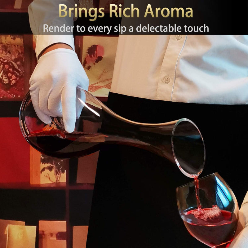 Crystal Wine Decanter With Stopper For Enhanced Flavor And Aroma
