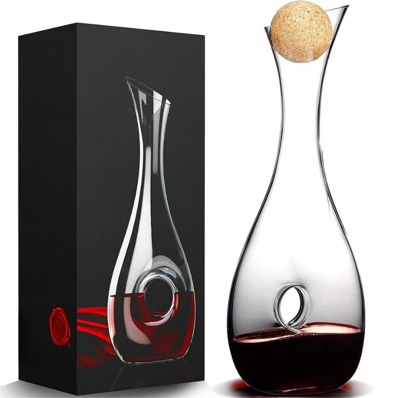 Crystal Wine Decanter With Stopper For Enhanced Flavor And Aroma