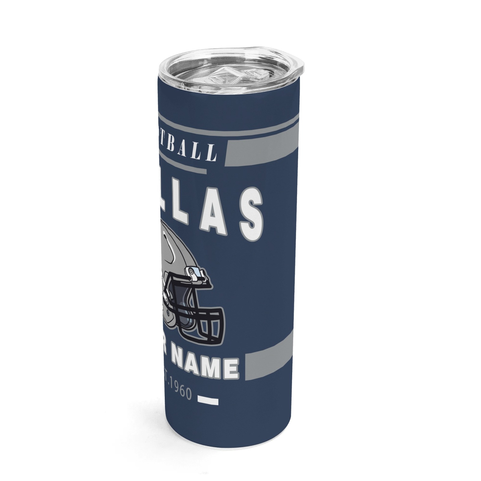 Custom Dallas Football Theme Stainless Steel Travel Mug