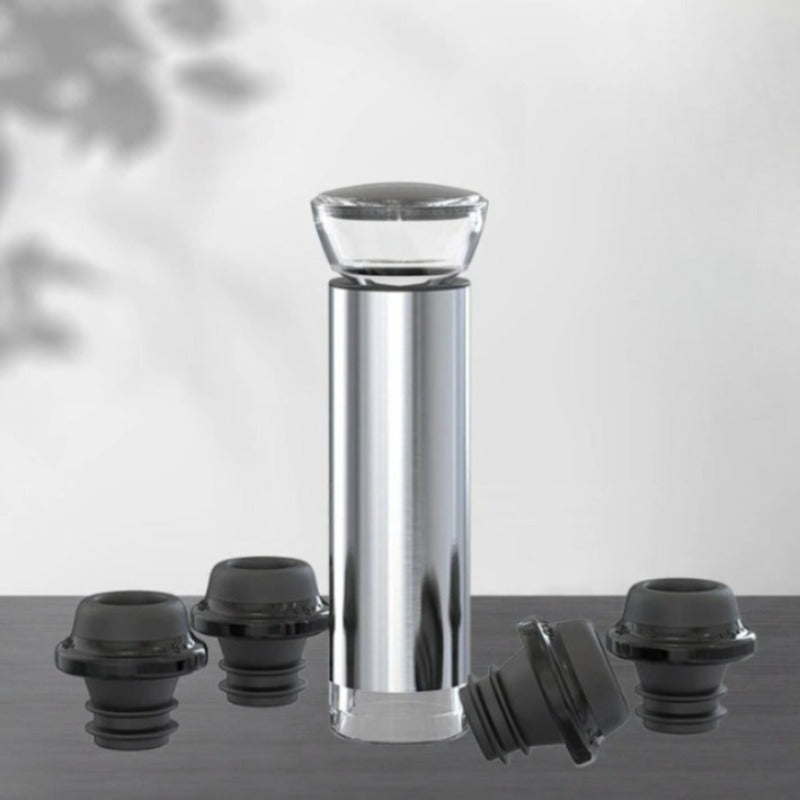 Wine Bottle Vacuum Stopper-Wine and Whiskey Decanter