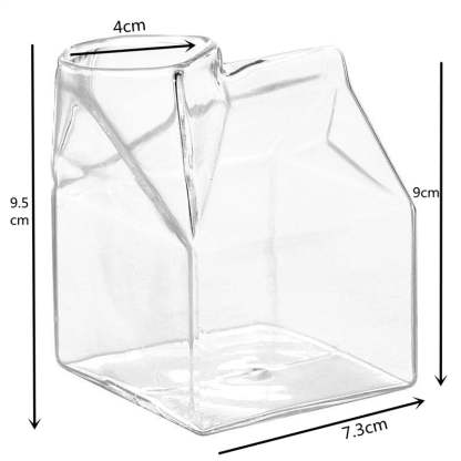 Milk Box Glass Cup-Wine and Whiskey Decanter
