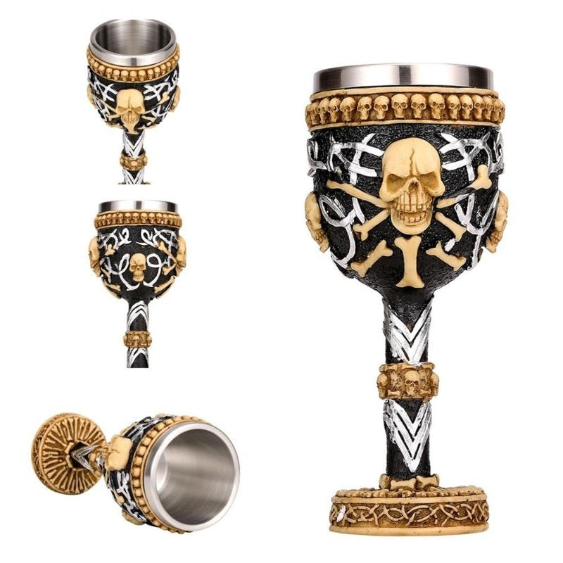 Stainless Steel Dragon Glass-Wine and Whiskey Decanter