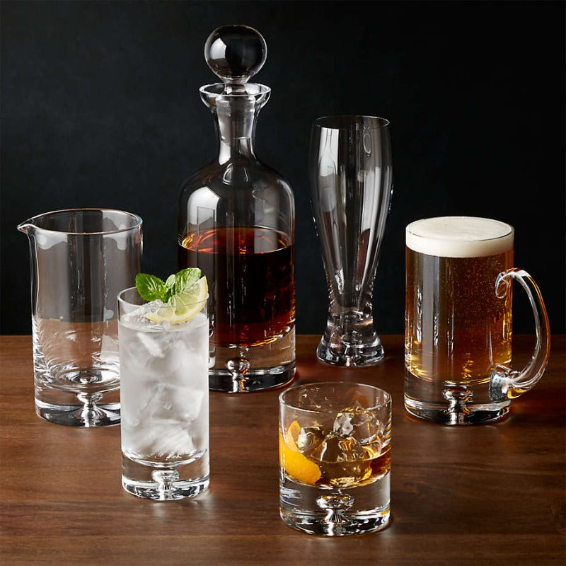 Crystalline Glass Decanter-Wine and Whiskey Decanter