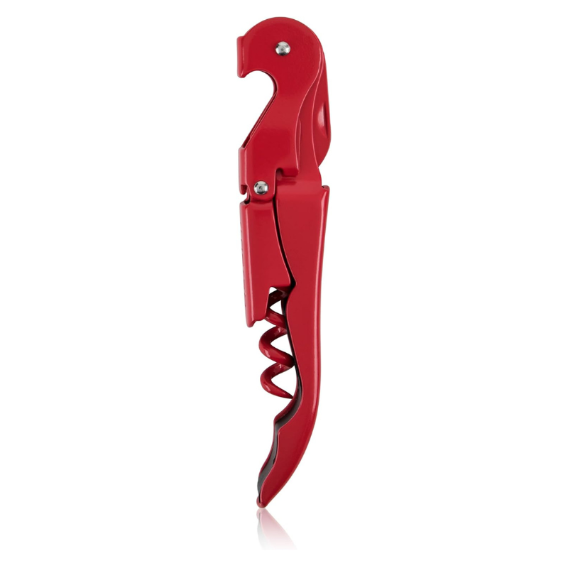 Double Hinged Corkscrew Wine Opener With Stylish Handle