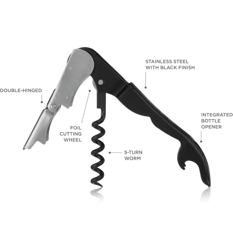 Double Hinged Corkscrew Versatile And Effortless Wine Opener-Wine and Whiskey Decanter