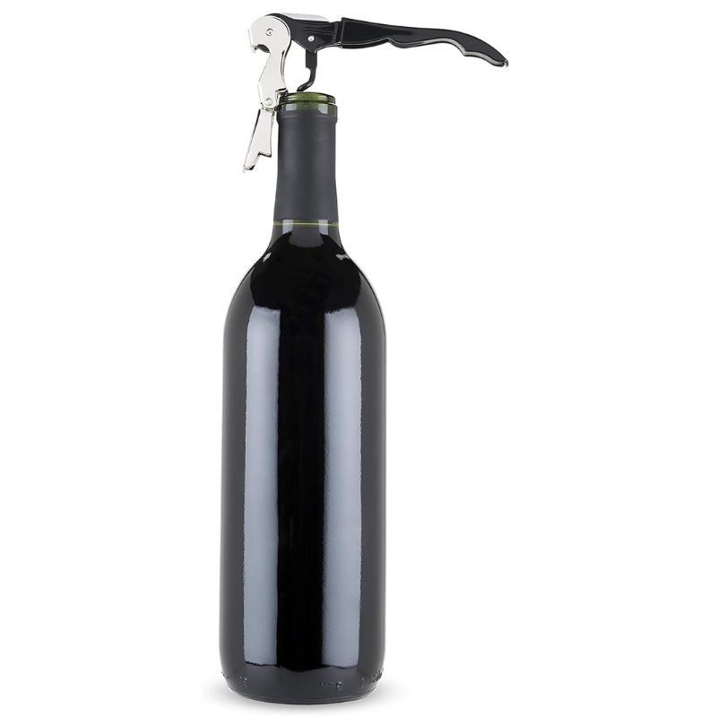 Double Hinged Waiters Corkscrew With Foil Cutter For Parties-Wine and Whiskey Decanter
