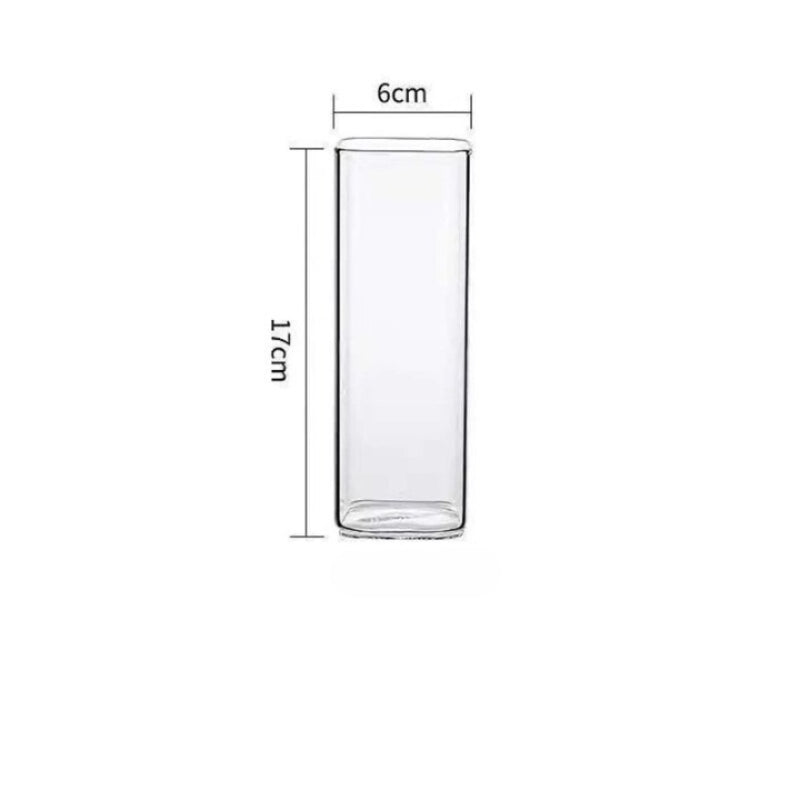 Square Plain Glass Cup-Wine and Whiskey Decanter