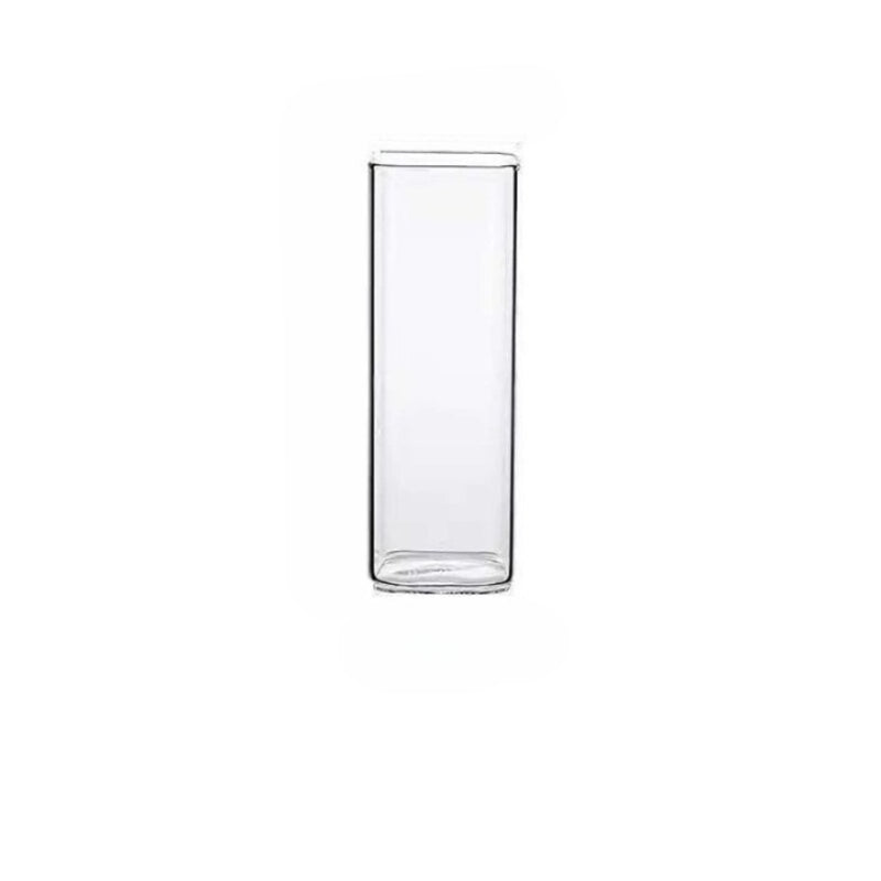 Square Plain Glass Cup-Wine and Whiskey Decanter