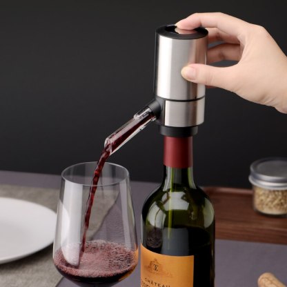 One Touch Automatic Electric Wine Pourer-Wine and Whiskey Decanter