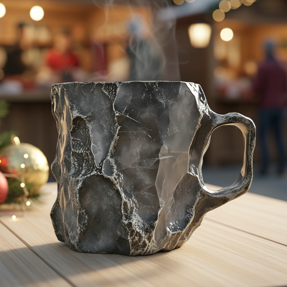 Elegant Mineral Crystal Coffee Mug For Christmas Holiday Gift