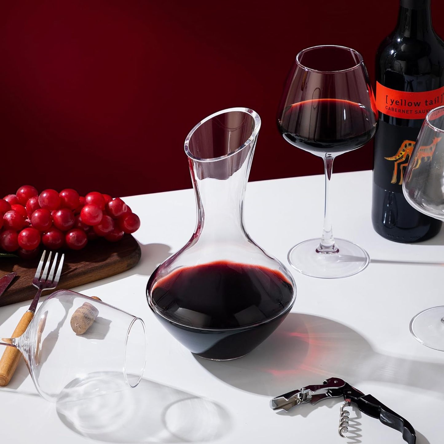 Crystal Wine Decanter For Enhanced Aeration And Smooth Pouring-Wine and Whiskey Decanter