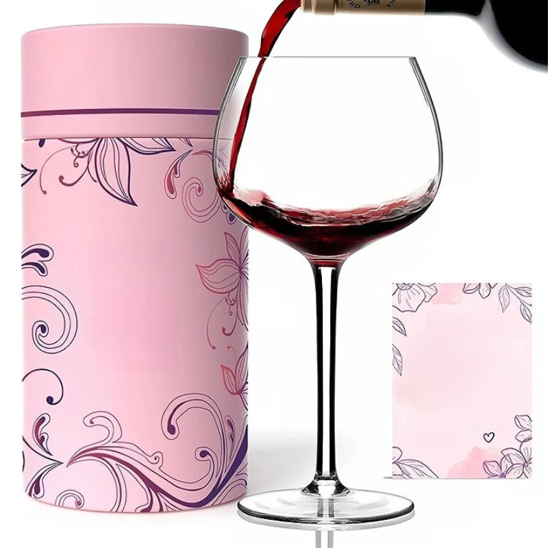 Engraved Crystal Wine Glass With Gift Box Packaging-Wine and Whiskey Decanter