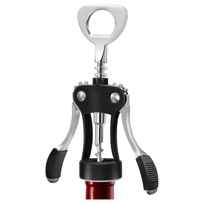 Ergonomic Wing Corkscrew Wine Opener For Home Parties-Wine and Whiskey Decanter