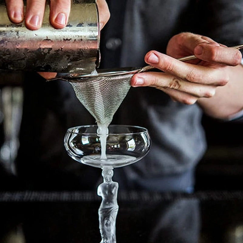 Long Handle Bar Strainer-Wine and Whiskey Decanter