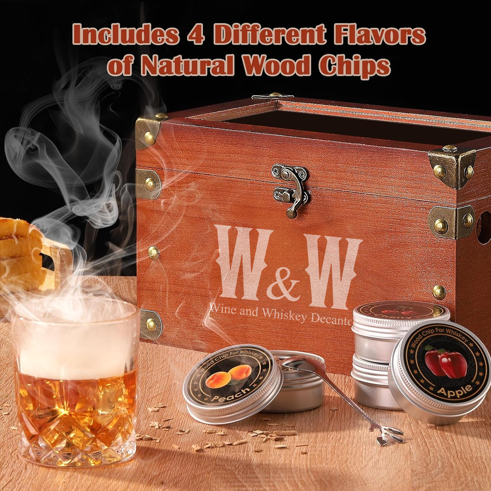 Flavor Infuser Kit For Drinks-Wine and Whiskey Decanter