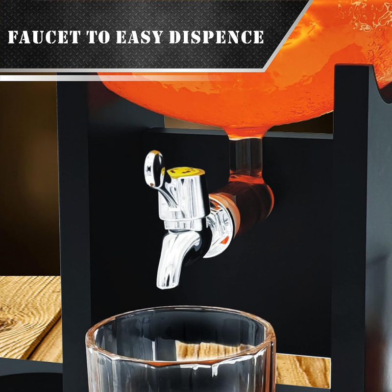 Football Whiskey Decanter Set Game Day Bar Essential-Wine and Whiskey Decanter