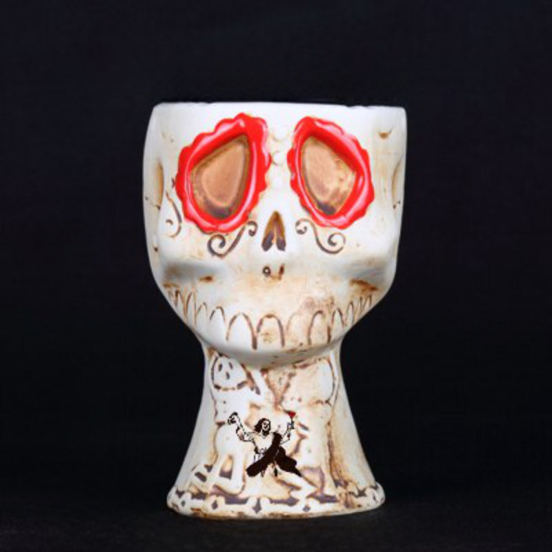Ceramic Skull Bar Mug-Wine and Whiskey Decanter