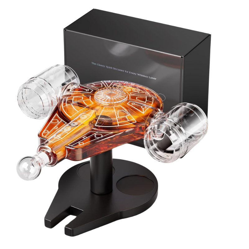 Spaceship Whiskey Decanter Set Galaxy Glasses Barware-Wine and Whiskey Decanter