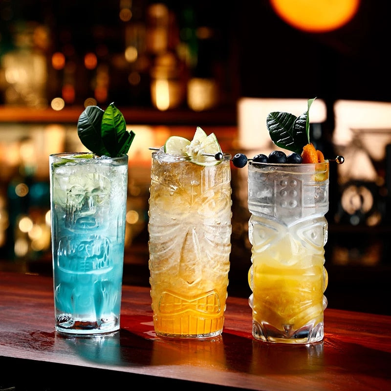 Modern Bar Tumblers Glasses-Wine and Whiskey Decanter