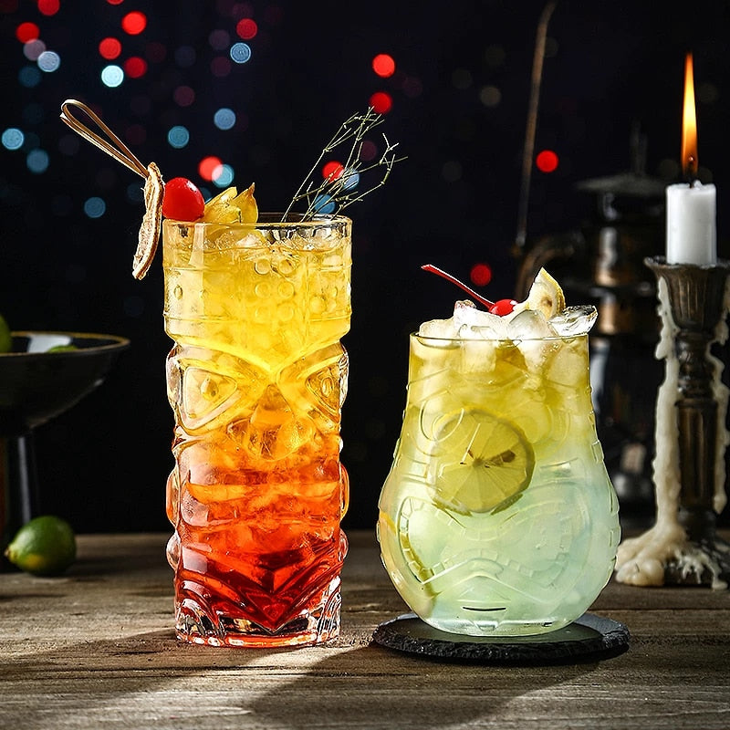 Modern Bar Tumblers Glasses-Wine and Whiskey Decanter