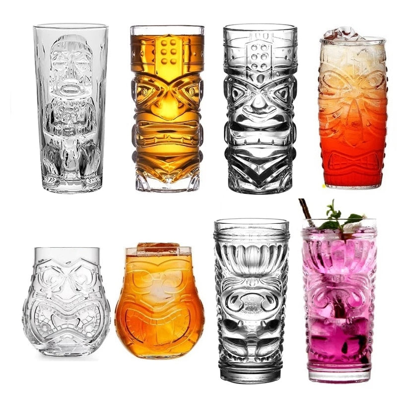 Modern Bar Tumblers Glasses-Wine and Whiskey Decanter