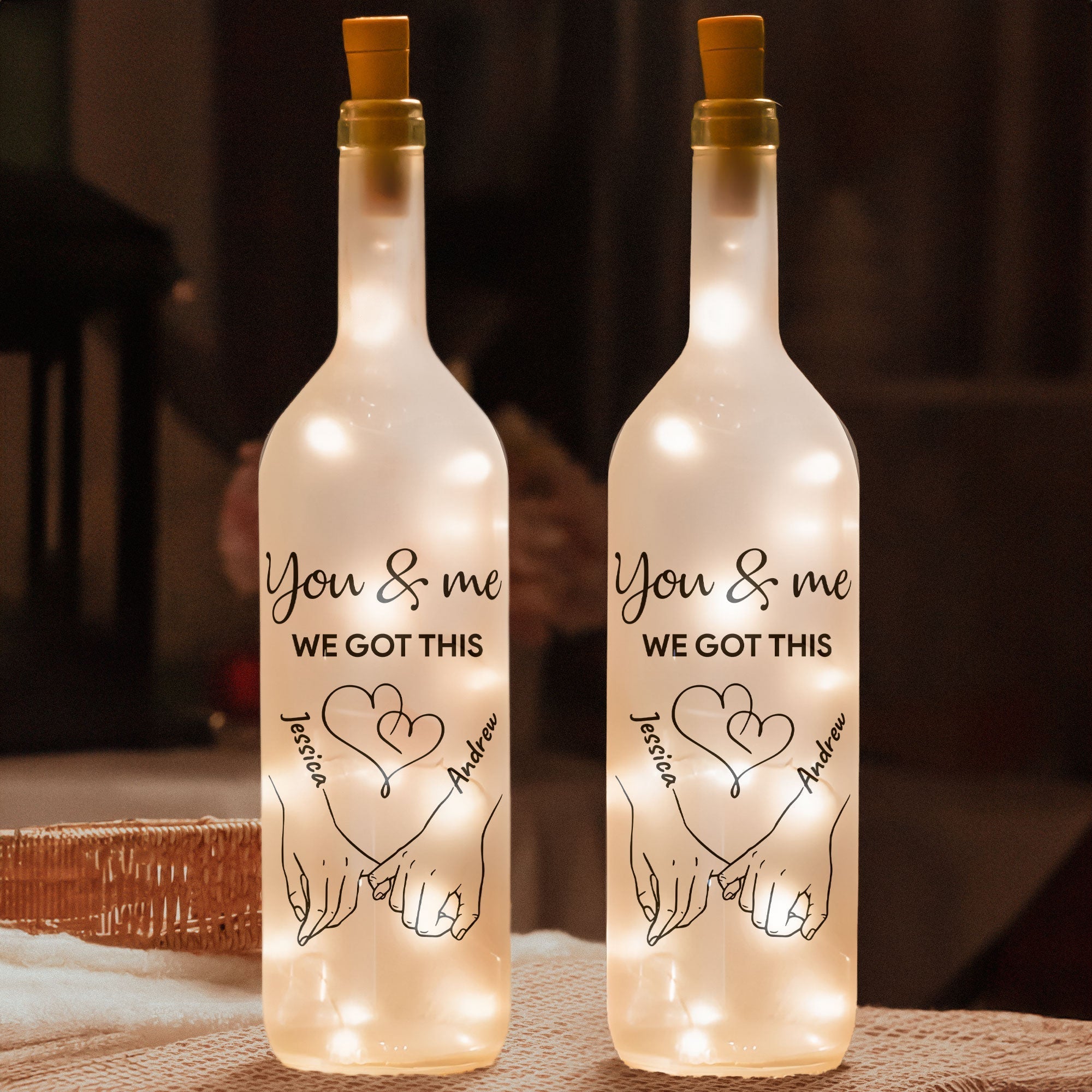 Decorative Glass Bottle Lamp