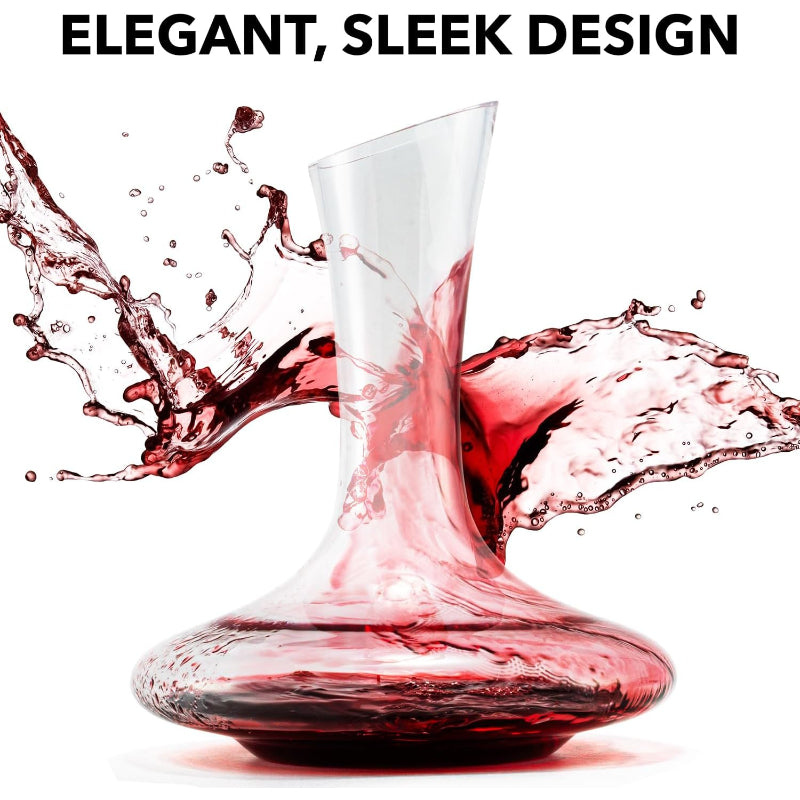 Glass Wine Decanter With Aerator For Enhanced Flavor