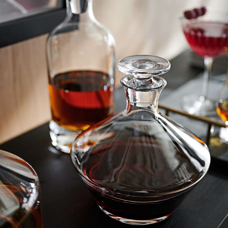 Crystalline Glass Decanter-Wine and Whiskey Decanter