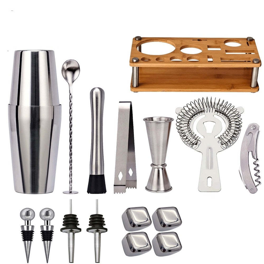 Mixology Craft Cocktail Shaker-Wine and Whiskey Decanter