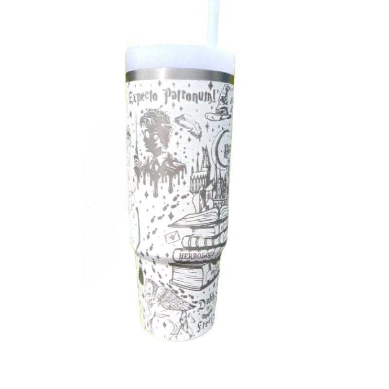 Harry Porter Printed 40 Oz Tumbler With Handle-Wine and Whiskey Decanter