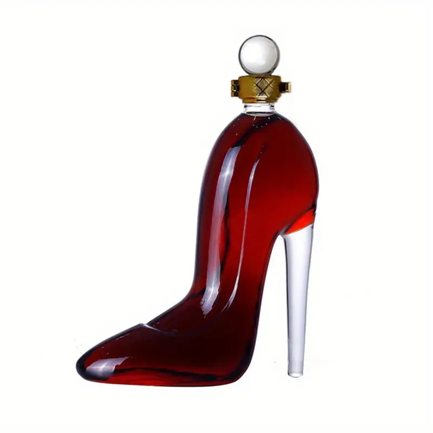 High Heel Shoe Shaped Wine And Whiskey Decanter