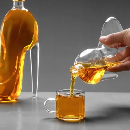 High Heel Shoe Shaped Wine And Whiskey Decanter