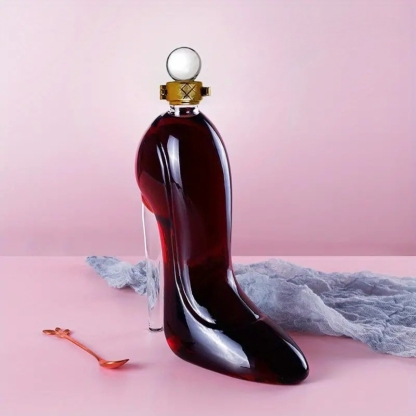High Heel Shoe Shaped Wine And Whiskey Decanter