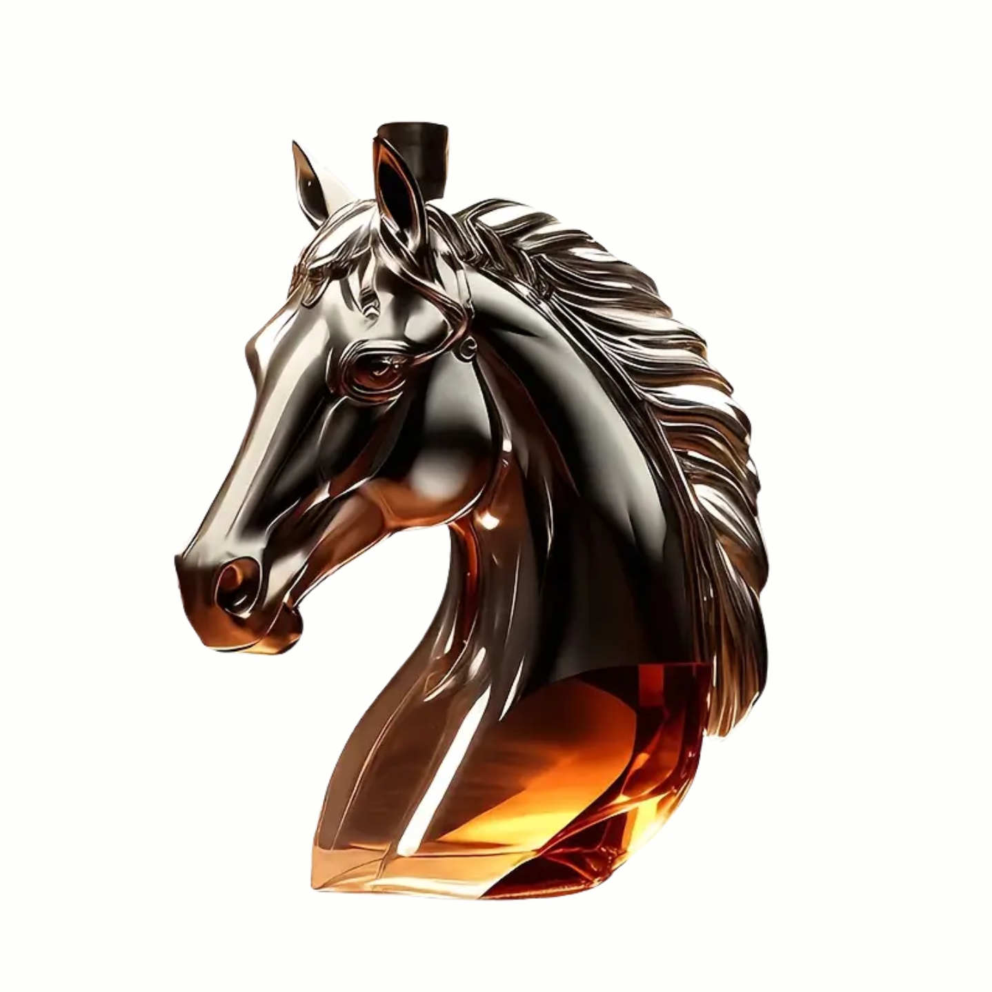 Horse Shapped Glass Whiskey And Wine Decanter