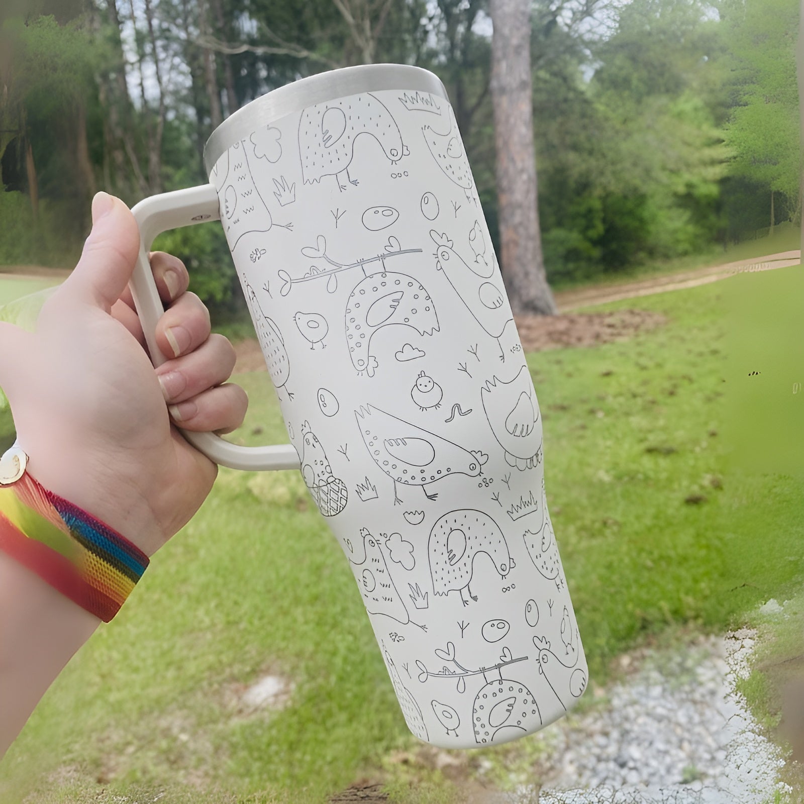 Insulated Travel Tumbler Handle – Keeps Drinks Hot-Wine and Whiskey Decanter