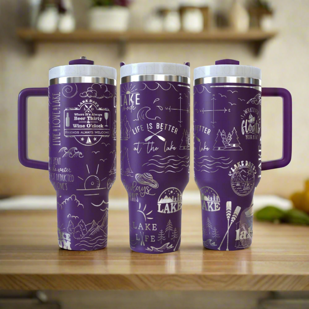 Lake Life Travel Tumbler-Wine and Whiskey Decanter