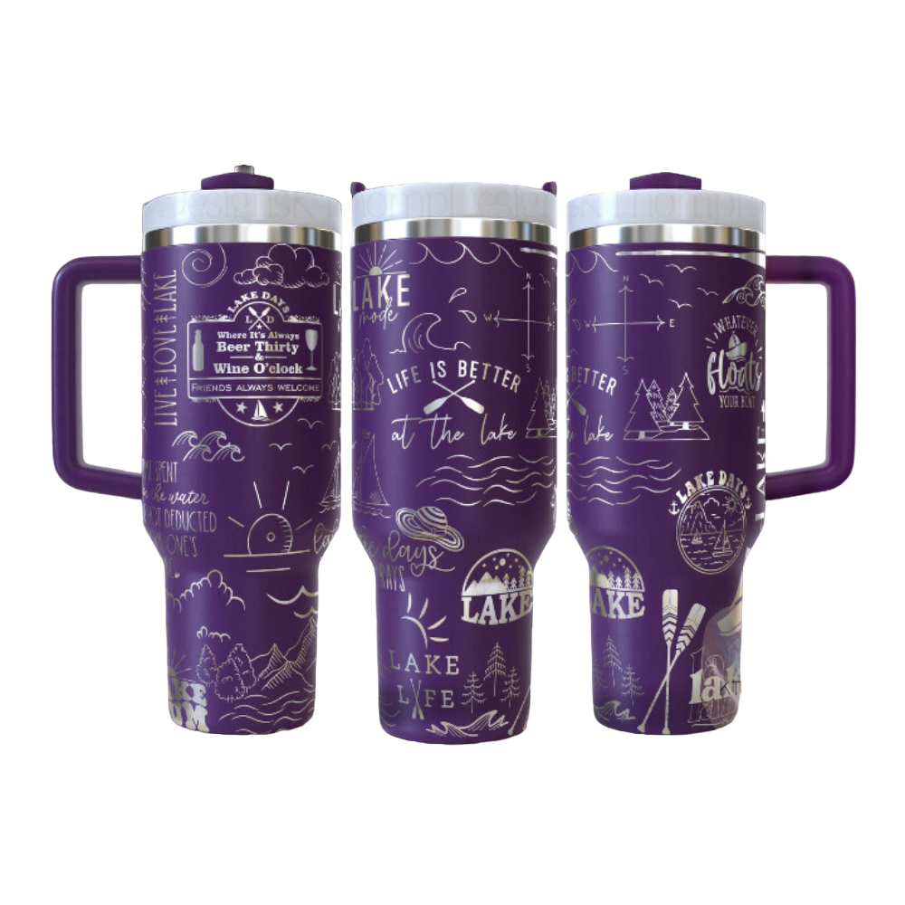 Lake Life Travel Tumbler-Wine and Whiskey Decanter