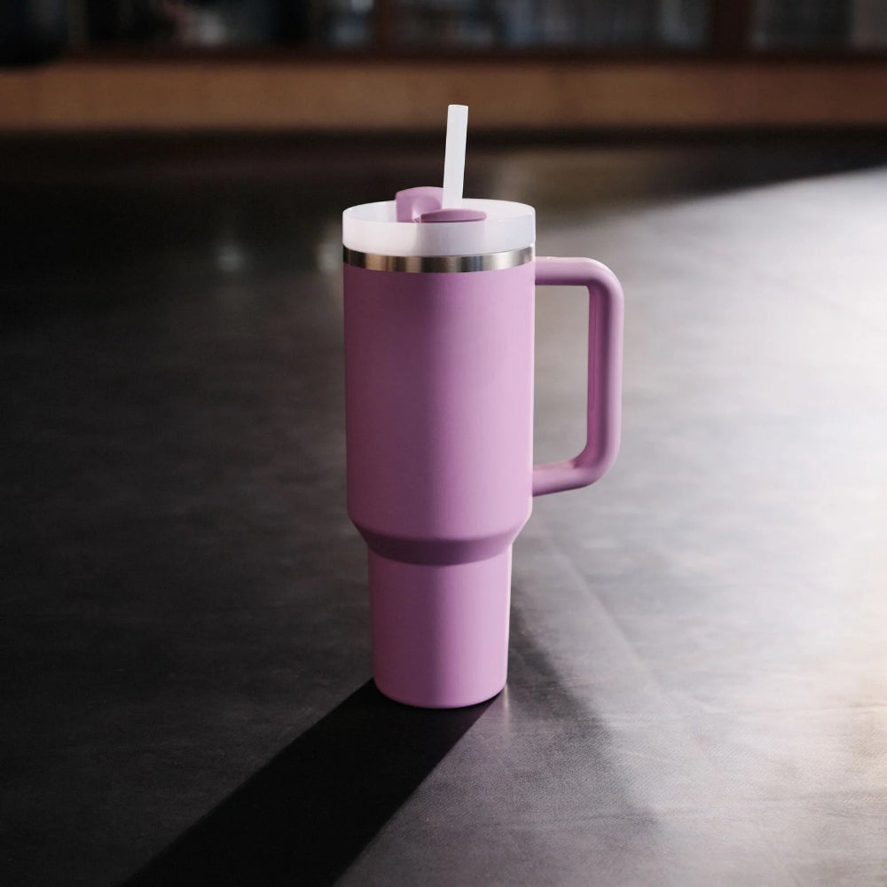 Stylish Insulated Stainless Steel Tumbler With Handle-Wine and Whiskey Decanter