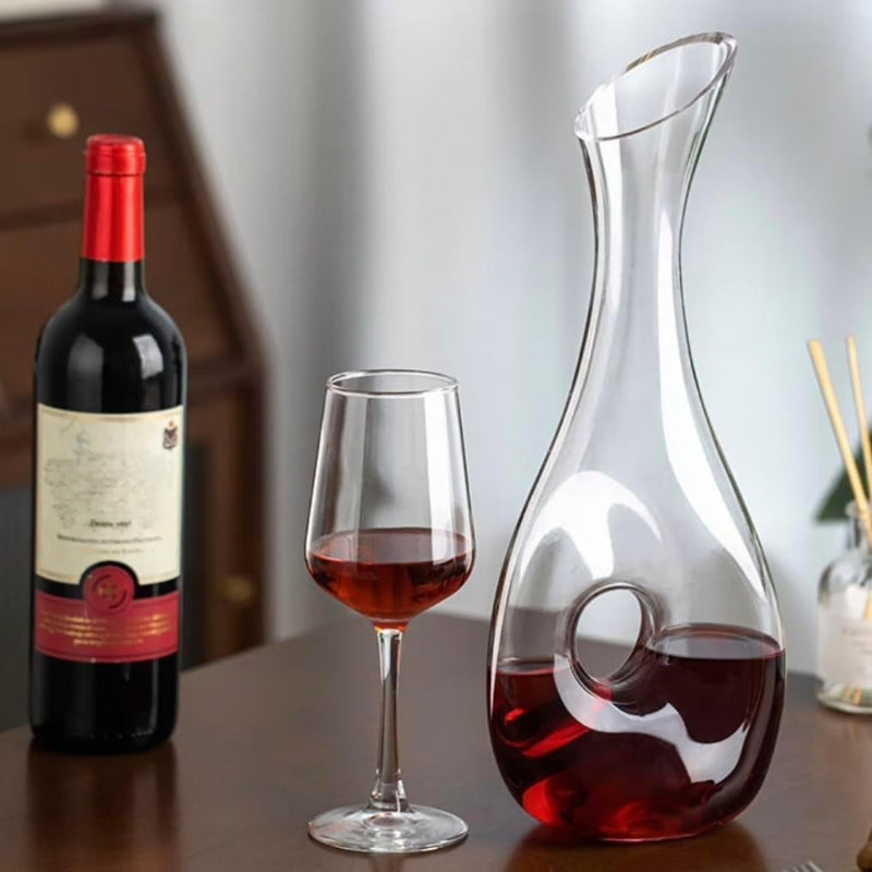 Lead Free Crystal Wine Decanter With Aerator-Wine and Whiskey Decanter