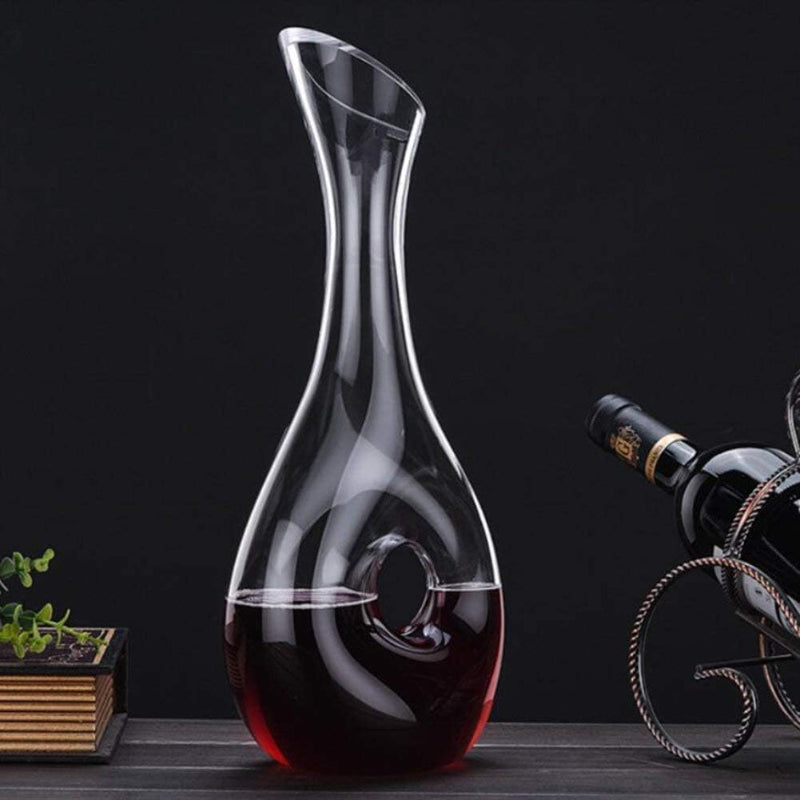 Lead Free Crystal Wine Decanter With Aerator-Wine and Whiskey Decanter