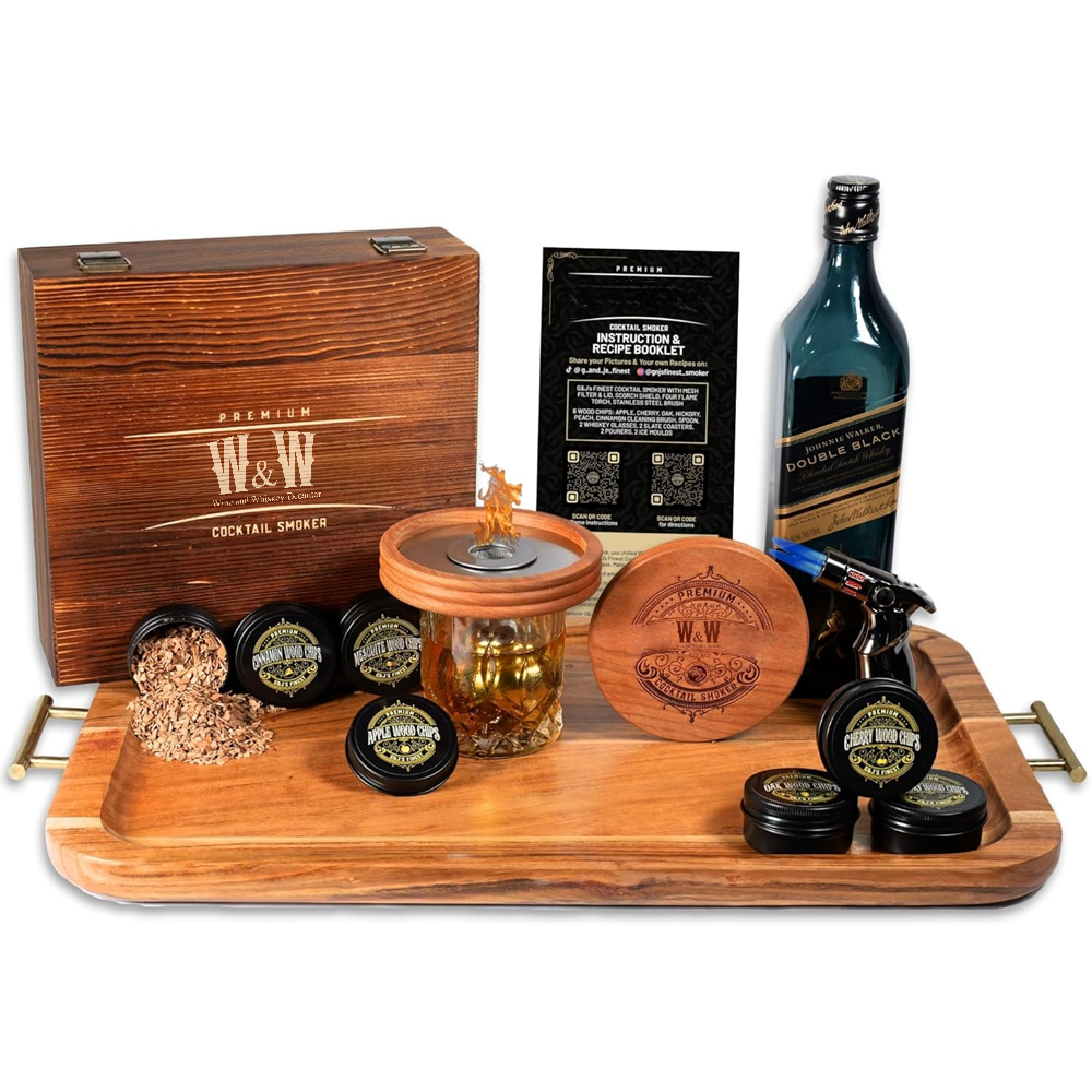 Aroma Infuser Kit With Torch-Wine and Whiskey Decanter