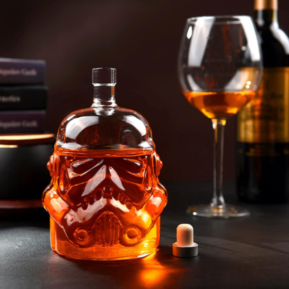 Mask Decanter Set With Glasses Unique Bar Accessory
