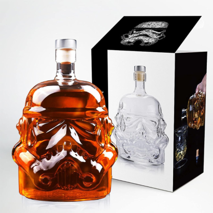 Mask Decanter Set With Glasses Unique Bar Accessory