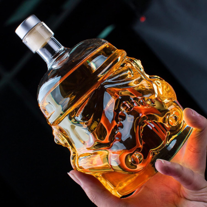 Mask Decanter Set With Glasses Unique Bar Accessory