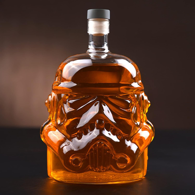 Mask Decanter Set With Glasses Unique Bar Accessory