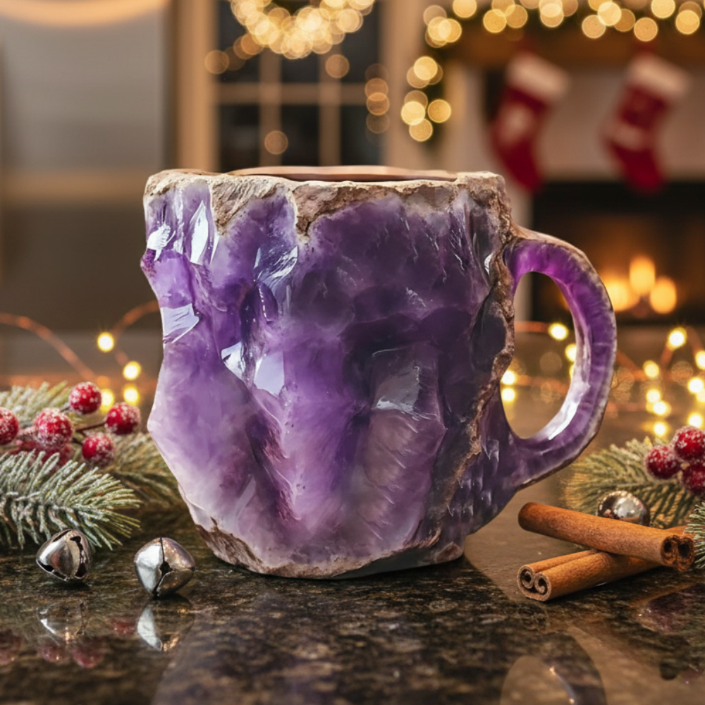 Mineral Crystal Artisan Mug For Holiday Gift