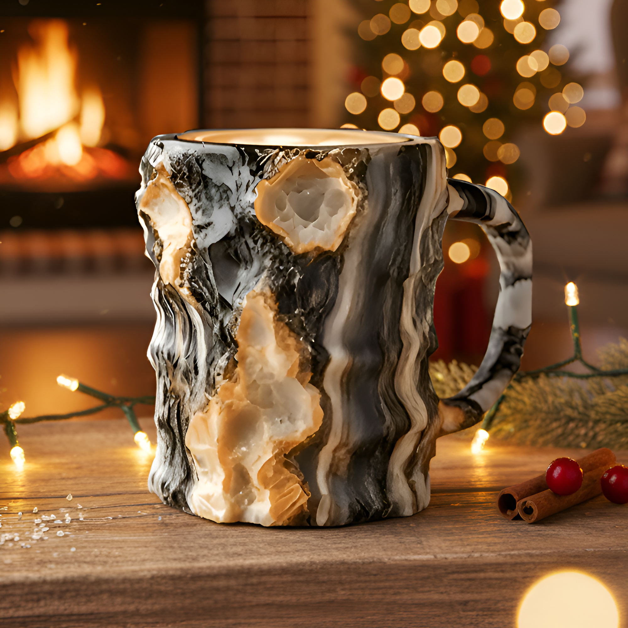Mineral Crystal Artisan Mug For Holiday Gift