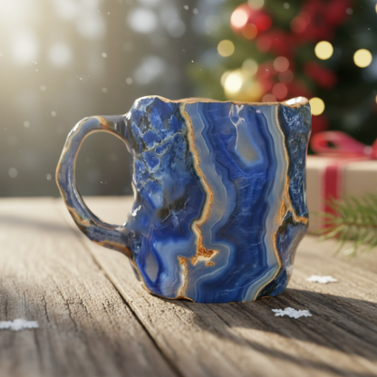Mineral Crystal Artisan Mug For Holiday Gift