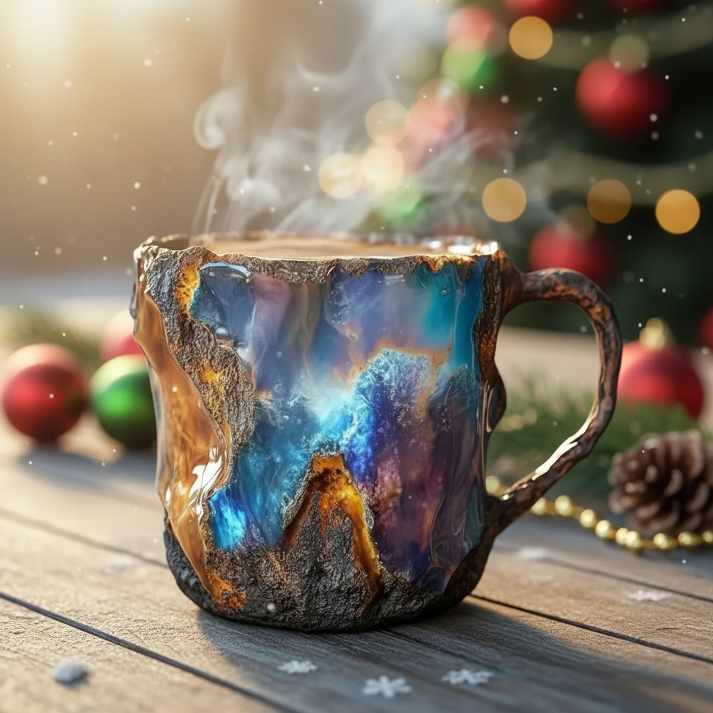 Mineral Crystal Artisan Mug For Holiday Gift